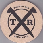 beer coaster from Two Goats Brewing ( NY-TWIS-2 )