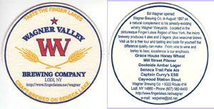 beer coaster from Walt & Whitman Brewing ( NY-WAGN-1 )