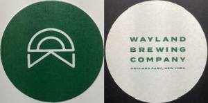 beer coaster from Wayward Lane Brewing ( NY-WAYL-1 )