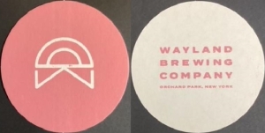 beer coaster from Wayward Lane Brewing ( NY-WAYL-5 )