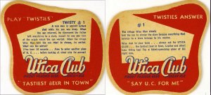 beer coaster from West End - Saranac ( NY-WEB-35 )