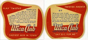 beer coaster from West End - Saranac ( NY-WEB-37 )