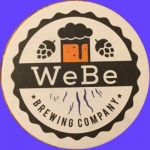 beer coaster from Wellsville Brewing Co. ( NY-WEBE-1 )