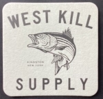 beer coaster from West Shore Brewing Company ( NY-WESK-1 )