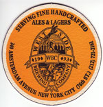 beer coaster from Westtown Brew Works ( NY-WEST-2 )