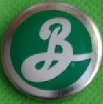 beer pin from Brown & Moran Brewing Co. ( NY-BROK-PIN-4 )