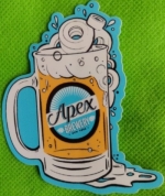 beer sticker from Apfel, George ( NY-APEX-STI-1 )