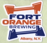 beer sticker from Fort Stanwix Brewing Co. ( NY-FTOR-STI-3 )