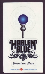 beer sticker from Harlem Brewing Co. ( NY-HARL-STI-1 )