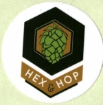 beer sticker from Hidden Springs Brewhouse ( NY-HEXA-STI-1 )