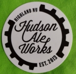 beer sticker from Hudson Brewing Co ( NY-HUDS-STI-1 )