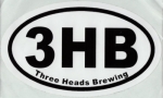 beer sticker from Three Huskies Brewing Co.  ( NY-THRE-STI-7 )