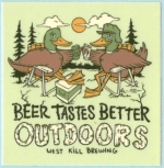 beer sticker from West Shore Brewing Company ( NY-WESK-STI-9 )