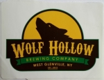 beer sticker from Wood Boat Brewery ( NY-WOLF-STI-1 )