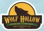 beer sticker from Wood Boat Brewery ( NY-WOLF-STI-2 )