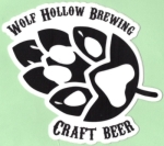 beer sticker from Wood Boat Brewery ( NY-WOLF-STI-3 )