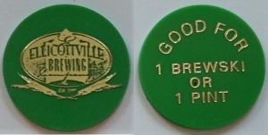 beer token/coin from Empire Brewing Co. ( NY-ELLI-TOK-1 )