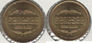 beer token/coin from Geneva Brewing Co. ( NY-GEN-TOK-1 )