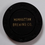 beer token/coin from Maple Brewing ( NY-MANH-TOK-1 )