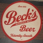 beer tray liner from Becker Brewing Co. ( NY-BEK-TRL-1 )