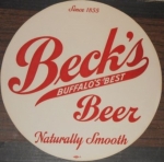 beer tray liner from Becker Brewing Co. ( NY-BEK-TRL-2 )