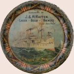 beer tray from Hamburg Brewing Co. ( NY-HAFF-TRY-1 )