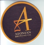 beer coaster from Akron Brewing Co.  ( OH-AEON-1 )