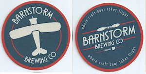 beer coaster from Barons Brewing ( OH-BARN-1 )