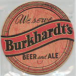 beer coaster from Burkhardt Brewing Co. ( OH-BBC-3 )
