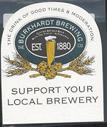 beer coaster from Bushrod Brew Works ( OH-BBP-10 )