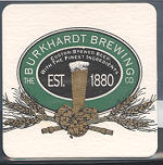 beer coaster from Bushrod Brew Works ( OH-BBP-4 )