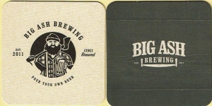 beer coaster from Biker Brewhouse/Biketown Harley-Davidson ( OH-BIGA-1 )