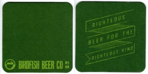 beer coaster from Black Box Brewing Co. ( OH-BIRD-2 )