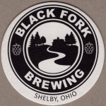 beer coaster from Black Frog Brewery ( OH-BLAF-2 )