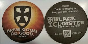 beer coaster from Black Fork Brewing  ( OH-BLCO-1 )