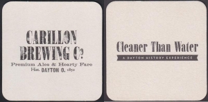 beer coaster from Carling Brewing Co. ( OH-CARR-1 )