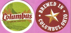 beer coaster from Columbus Brewing Co. ( OH-COL-3 )