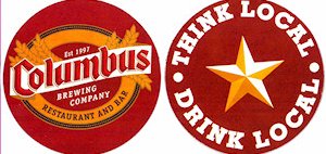 beer coaster from Columbus Brewing Co. ( OH-COL-5 )