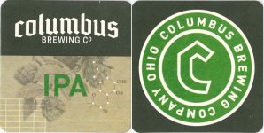 beer coaster from Columbus Brewing Co. ( OH-COL-8 )