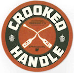 beer coaster from Crooked Pecker Brewing Co. ( OH-CRKH-1 )