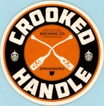 beer coaster from Crooked Pecker Brewing Co. ( OH-CRKH-2 )