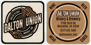 beer coaster from Dankhouse Brewing Company ( OH-DALT-2 )