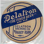 beer coaster from Devil Mountain Brewing Co. ( OH-DEL-3 )