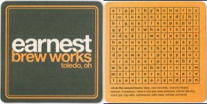 beer coaster from Ebert (Leo. Ebert) Brewing Co. ( OH-EARN-2 )