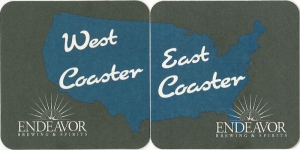 beer coaster from Esoteric Brewing Co ( OH-ENDE-4 )