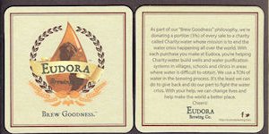 beer coaster from Excelsior Brewing Co. ( OH-EUD-1 )