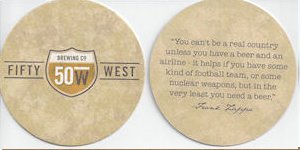 beer coaster from FigLeaf Brewing Co. ( OH-FIF-2A )