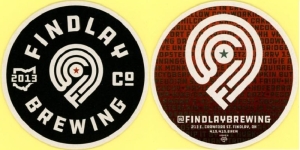 beer coaster from Finlay Brewing Co., The ( OH-FIND-3 )