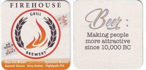 beer coaster from Fishel Brewing Co. ( OH-FIRE-1 )