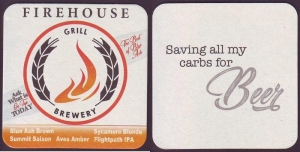 beer coaster from Fishel Brewing Co. ( OH-FIRE-2 )